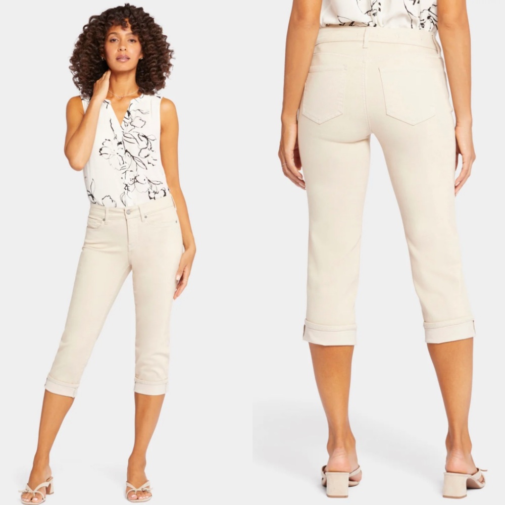 NYDJ Marilyn Straight Lift Tuck Technology Crop Jeans Size 14P